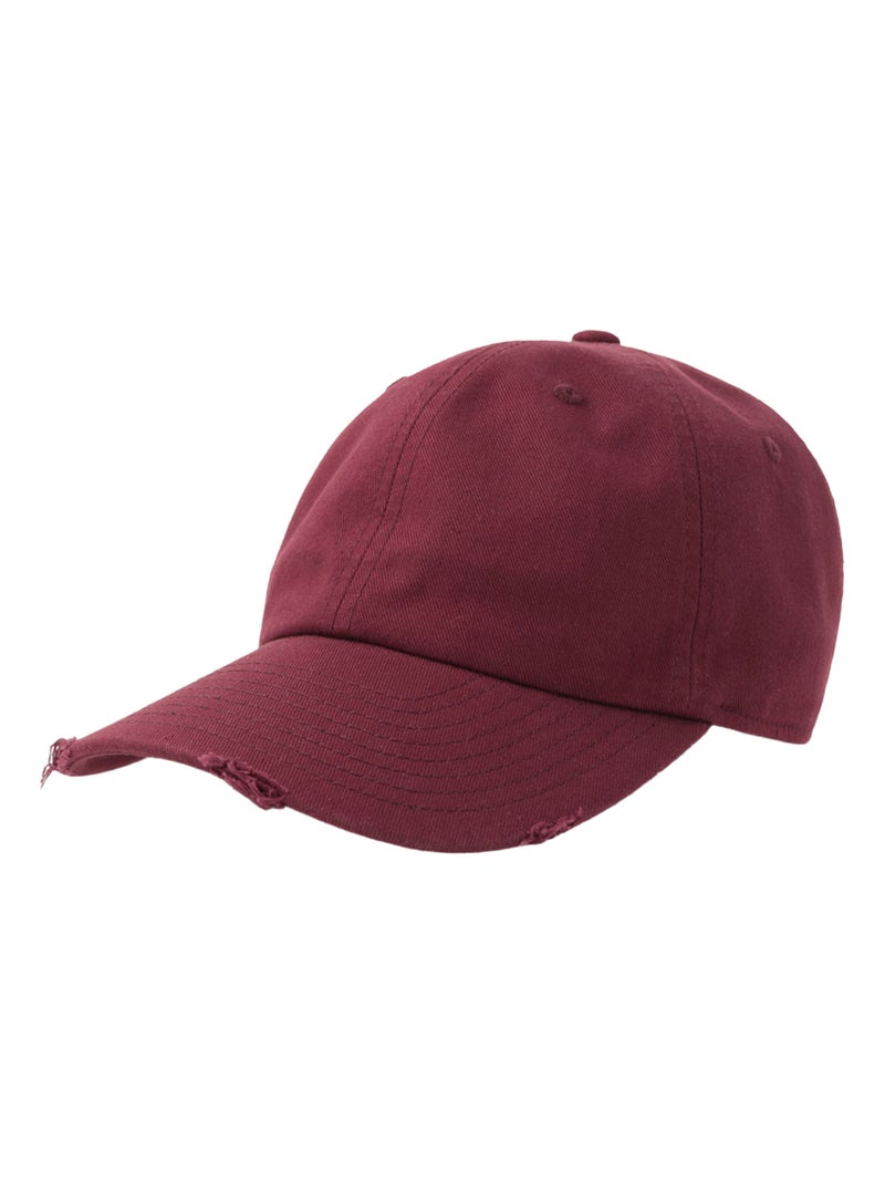 Atlantis Headwear - Casquette DESTROYED-S Rouge foncé - Kiabi