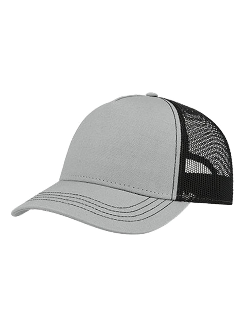 Atlantis Headwear - Casquette trucker RAPPER Gris Noir - Kiabi