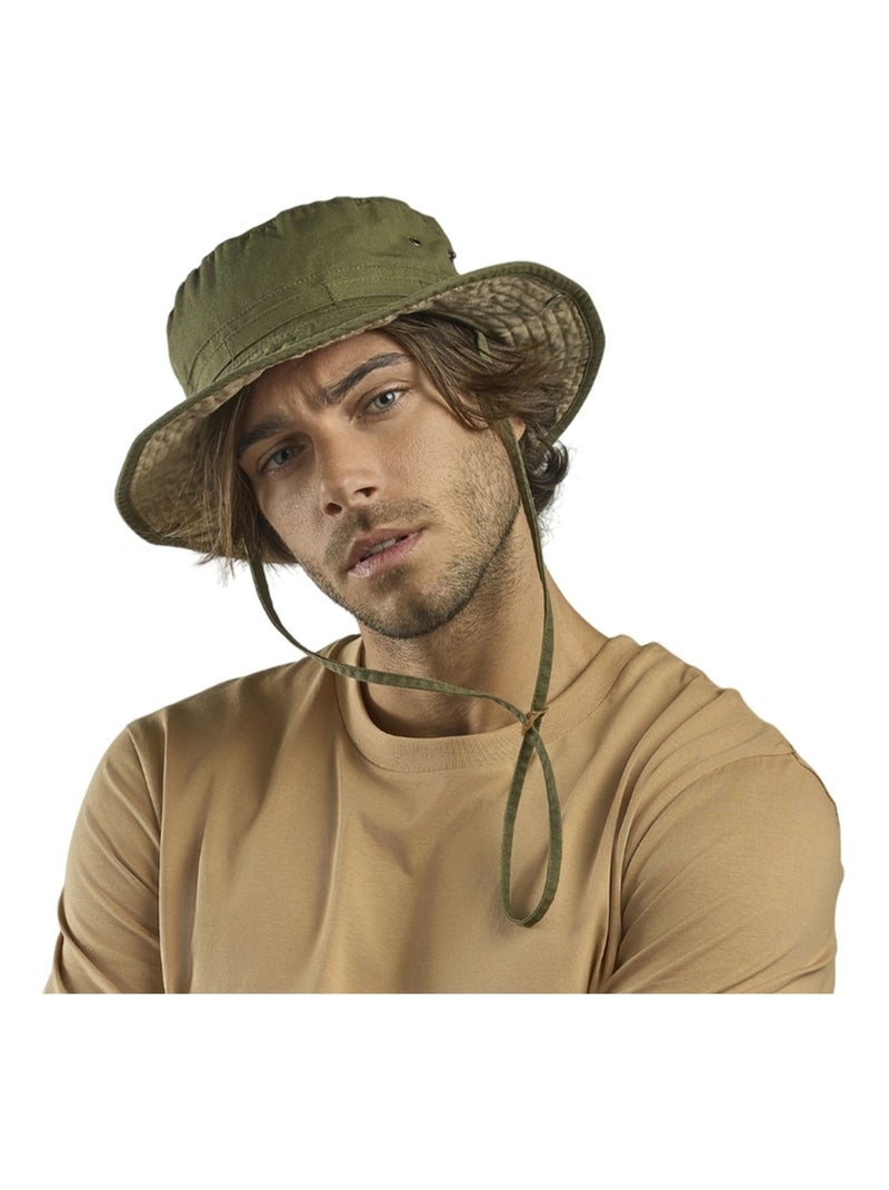 Atlantis Headwear - Chapeau d'été GLOBE TROTTER Vert olive - Kiabi