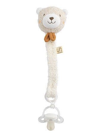 Attache -tétine en coton bio et bouclette - SAUTHON