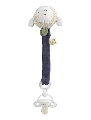Attache -tétine en coton bio et bouclette - SAUTHON