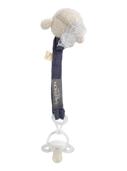 Attache -tétine en coton bio et bouclette - SAUTHON - Kiabi