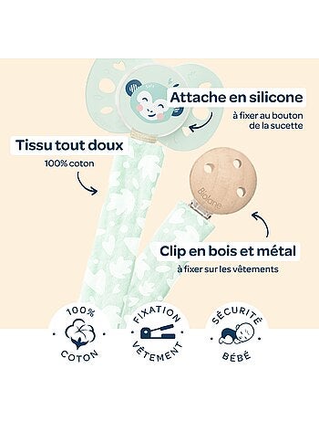 Attache-sucette anatomique biolane