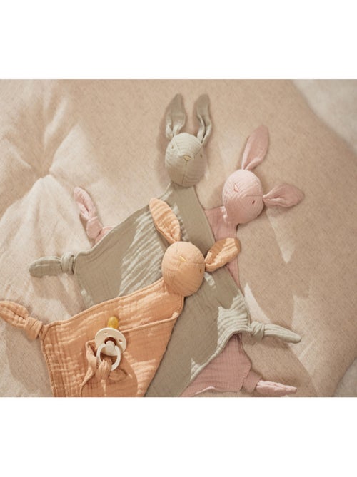 Attache sucette Bunny Ears en coton Jollein - Kiabi