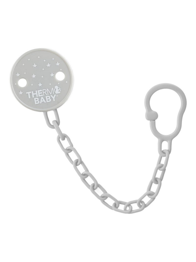 ATTACHE-SUCETTE CLIP Gris - Kiabi