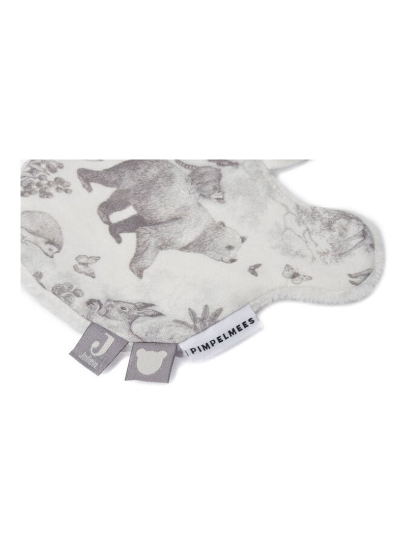 Attache sucette Pimpelmees Animaux Forêt en coton Jollein Gris - Kiabi