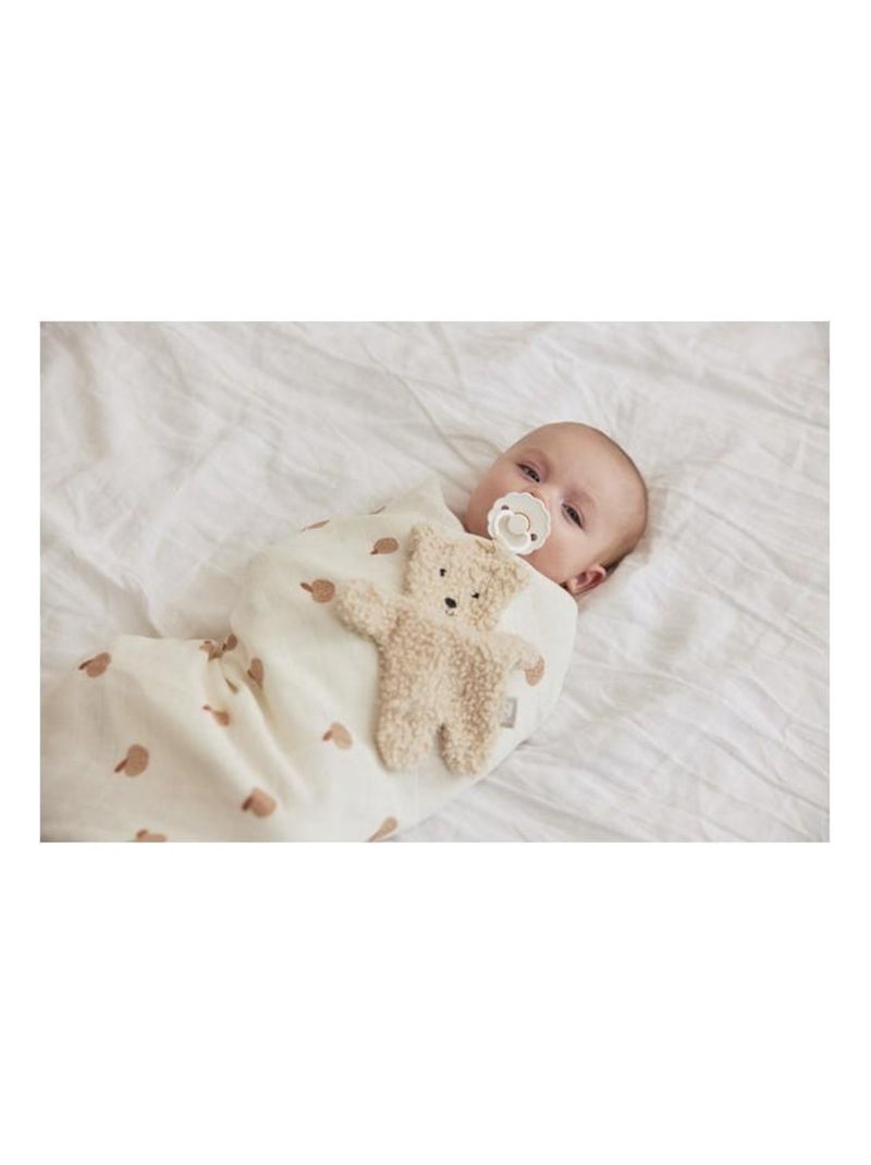 Attache sucette Teddy Bear Jollein Beige - Kiabi