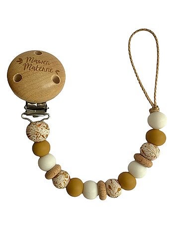 Chaîne Sucette Silicone Sans BPA Lot 3 Attaches Tétine Silicone