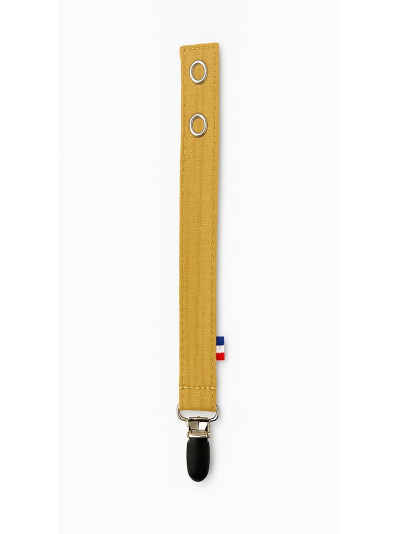Attache Tétine en Coton Bio Beige - Kiabi