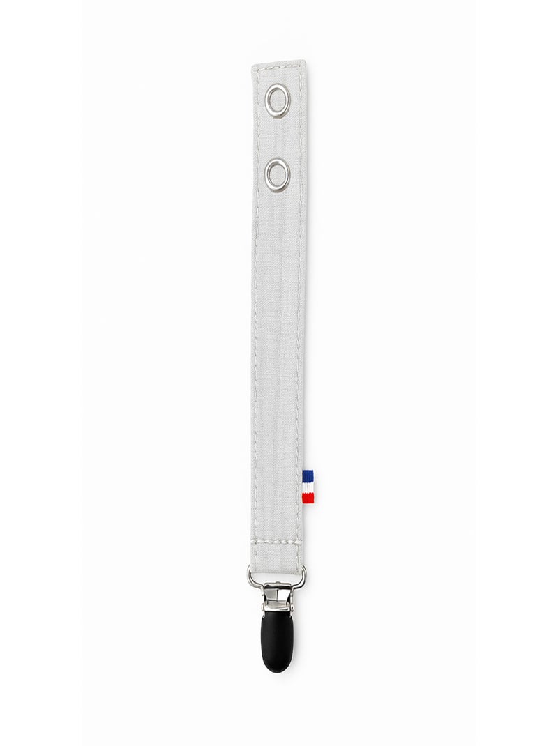 Attache Tétine en Coton Bio Blanc - Kiabi