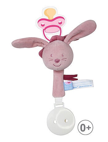 ATTACHE TETINE LAPIN ROSE