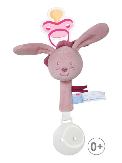 ATTACHE TETINE LAPIN ROSE - Kiabi