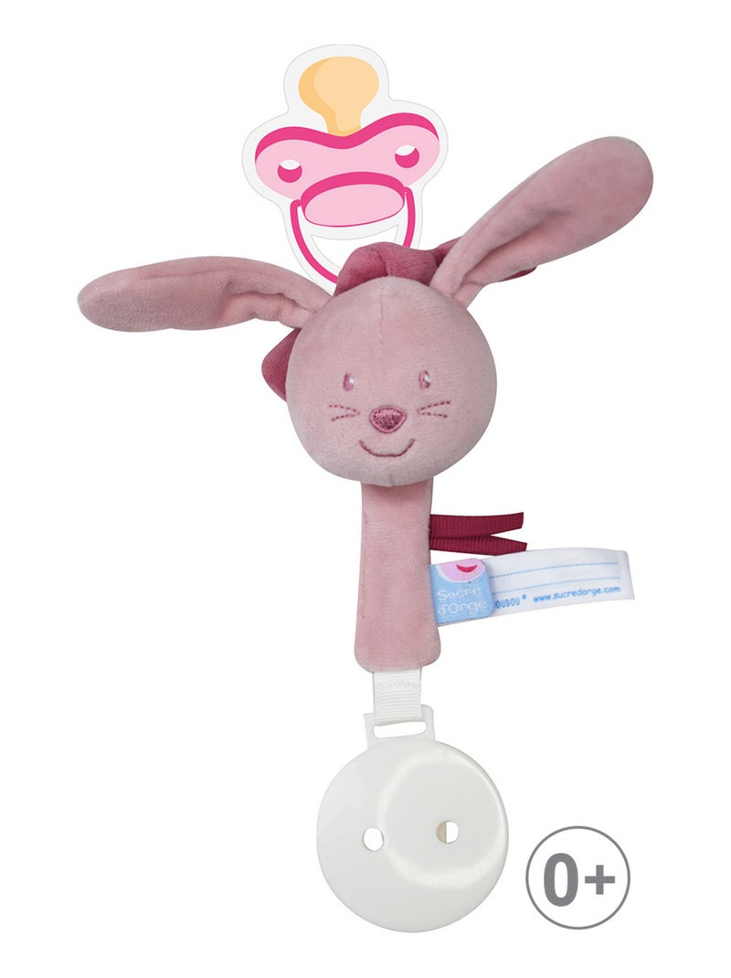 ATTACHE TETINE LAPIN ROSE Violet - Kiabi
