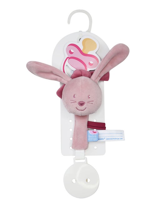 ATTACHE TETINE LAPIN ROSE - Kiabi