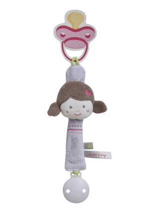 ATTACHE TETINE PETITE FILLE GRISE