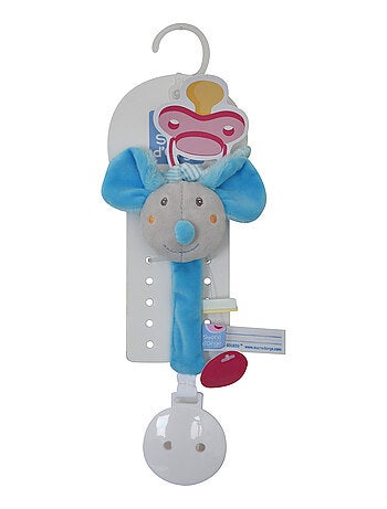 ATTACHE TETINE SOURIS VELOURS DOUX