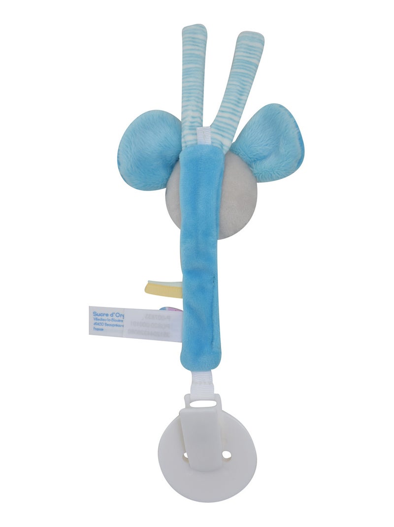 ATTACHE TETINE SOURIS VELOURS DOUX Bleu - Kiabi
