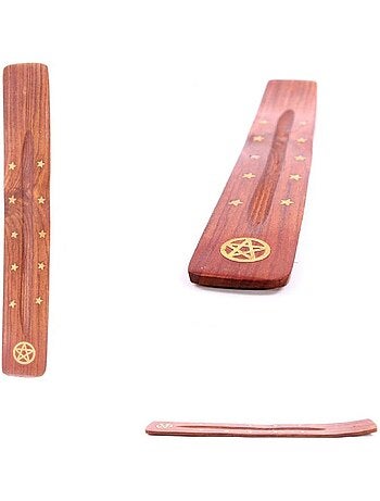 Attrape cendres Pentagramme & étoiles Bois de Shesham