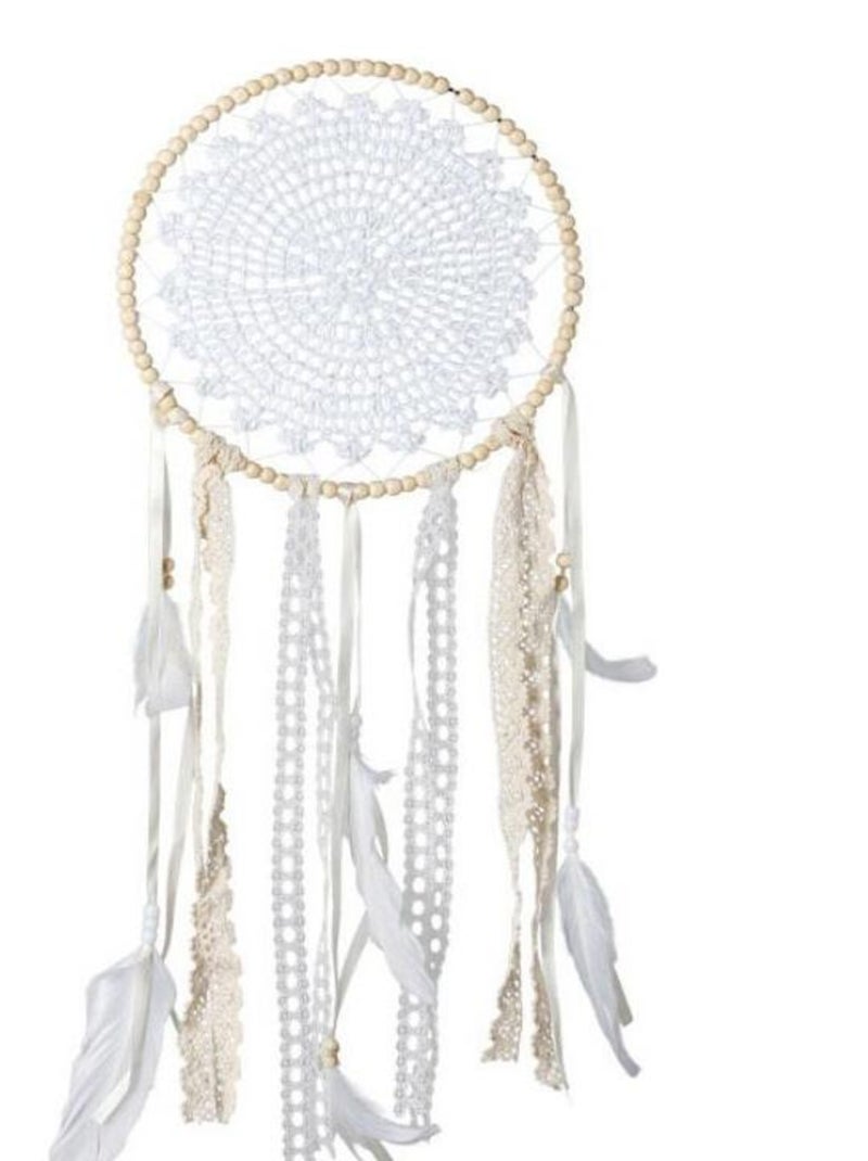 Attrape rêves dentelle (33 x 50 cm) Blanc - Kiabi