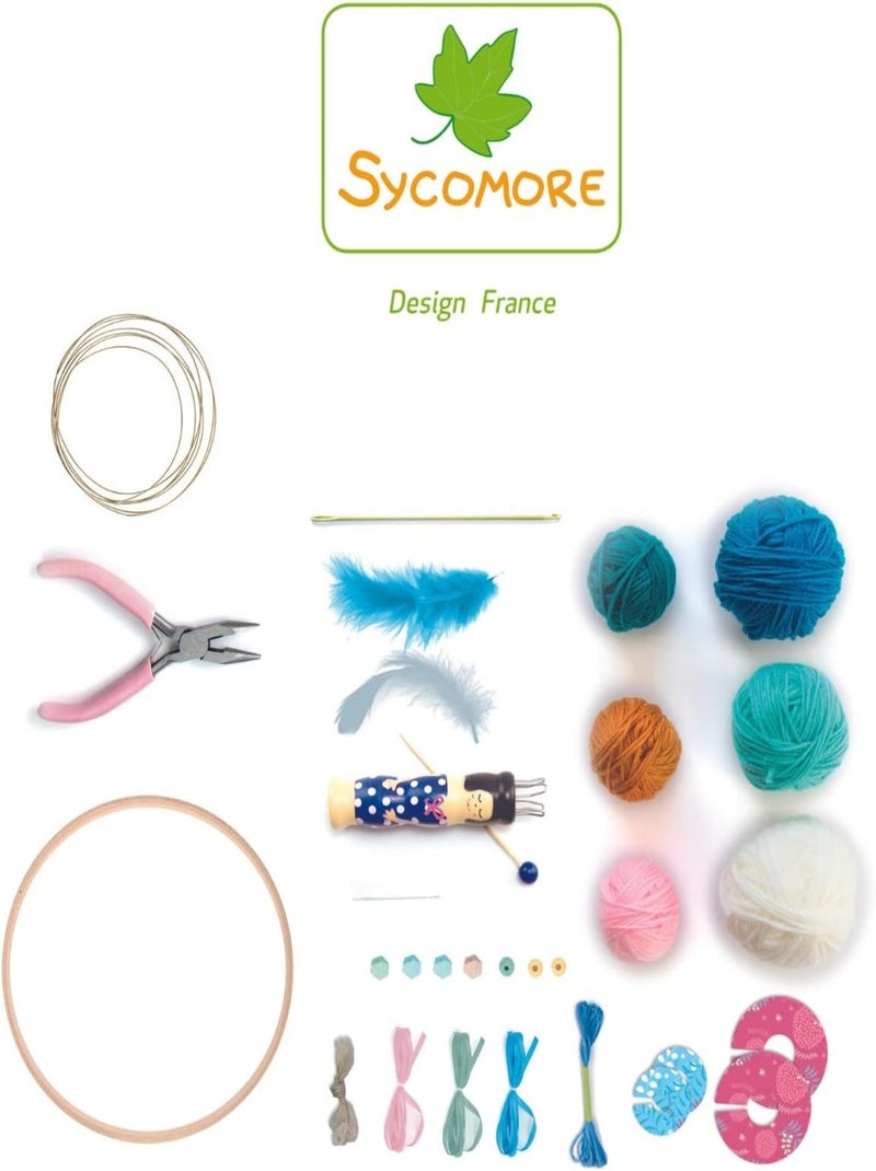 Attrape-rêves Tricotin - Sycomore Bleu turquoise - Kiabi