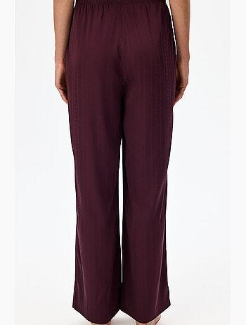 Aurora pantalon de pyjama satiné fleuri penti