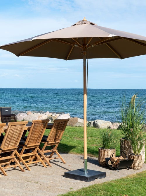 Austin Parasol - Parasol inclinable, mât en bois, sable, ø300 cm - Kiabi
