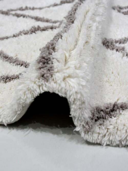 Authentique tapis berbère fait à la main en coton BIO BERBERE - Kiabi