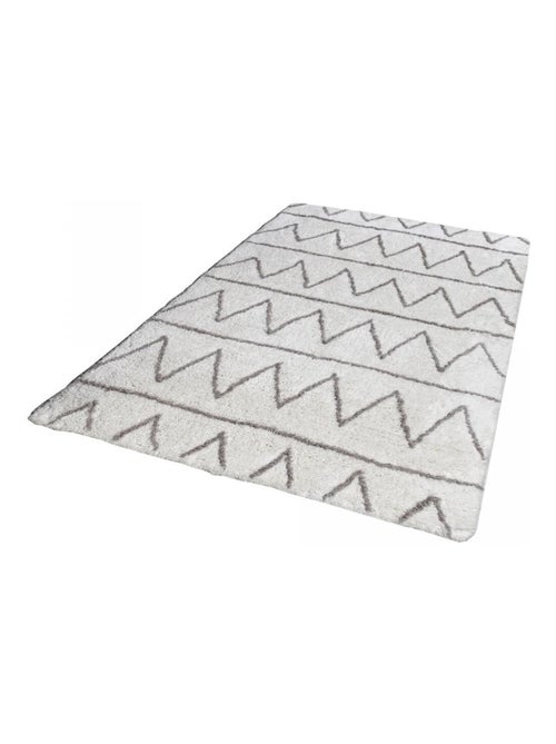 Authentique tapis berbère fait à la main en coton BIO BERBERE - Kiabi