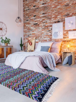 Authentique tapis berbère fait à la main en coton BOUCHAROUETTE AH