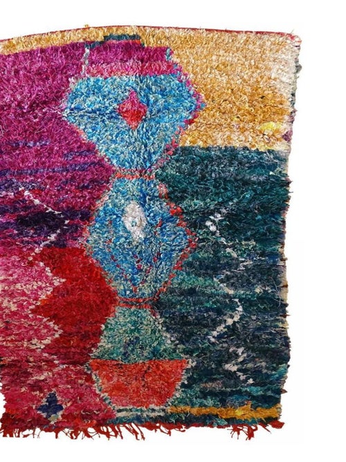 Authentique tapis berbère fait à la main en coton BOUCHAROUETTE AN - Kiabi