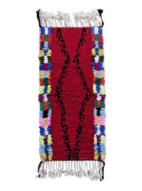 Authentique tapis berbère fait à la main en laine BENI OUARAIN DF - Kiabi Authentique tapis berbère fait à la main en laine BENI OUARAIN DF - Kiabi