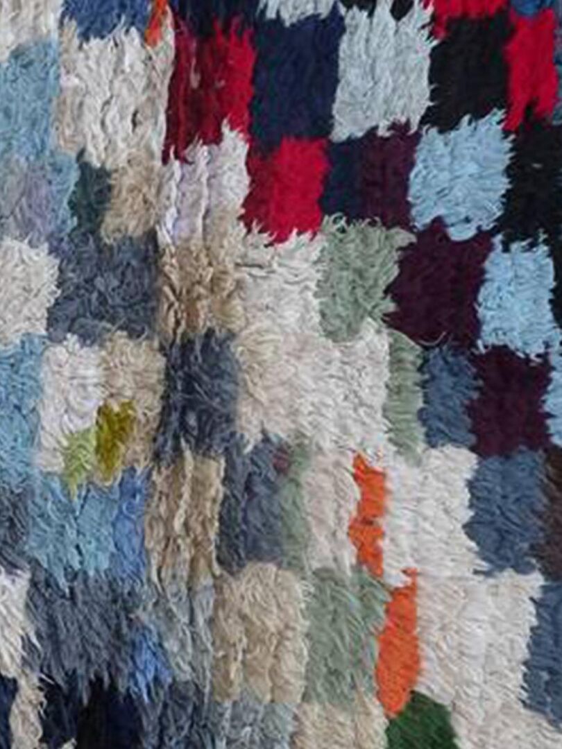 Authentique tapis berbère fait main en tissu recyclé ZAOUIT Multicolore - Kiabi