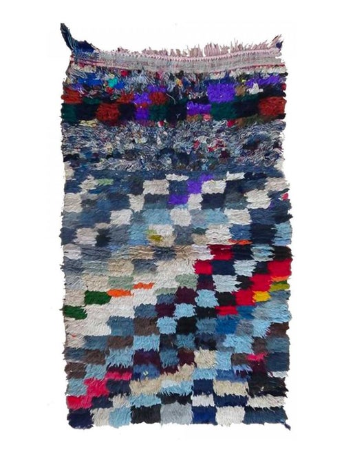 Authentique tapis berbère fait main en tissu recyclé ZAOUIT - Kiabi