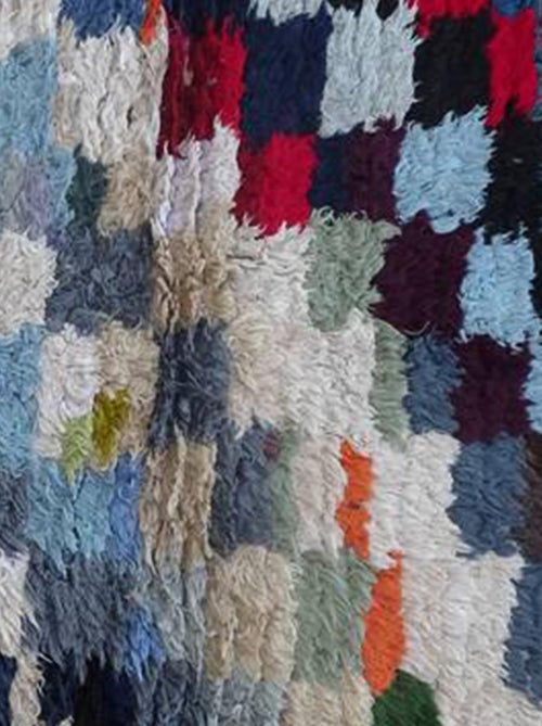 Authentique tapis berbère fait main en tissu recyclé ZAOUIT - Kiabi