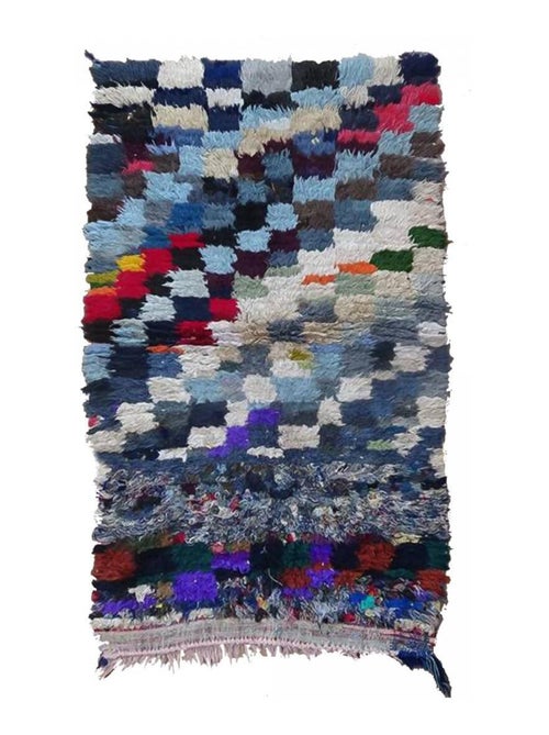 Authentique tapis berbère fait main en tissu recyclé ZAOUIT - Kiabi