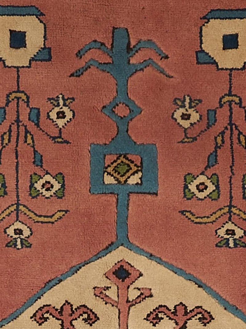 Authentique tapis d'Orient fait main en laine KARS A Orange - Kiabi