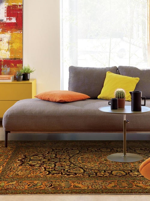 Authentique tapis d'Orient fait main en rayonne CACHEMIR A - Kiabi