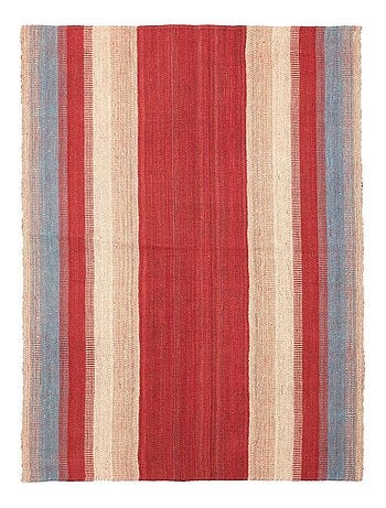 Authentique tapis d'Orient kilim fait main en laine C