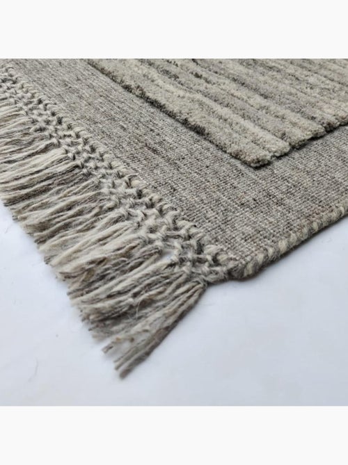 Authentique tapis noué à la main en laine LOUNALI - Kiabi