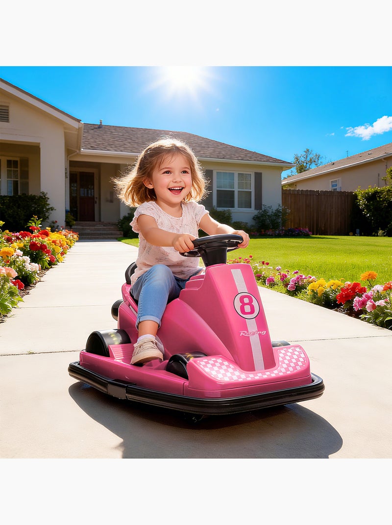 Auto-tamponneuse enfant effets sonores lumineux Rose - Kiabi