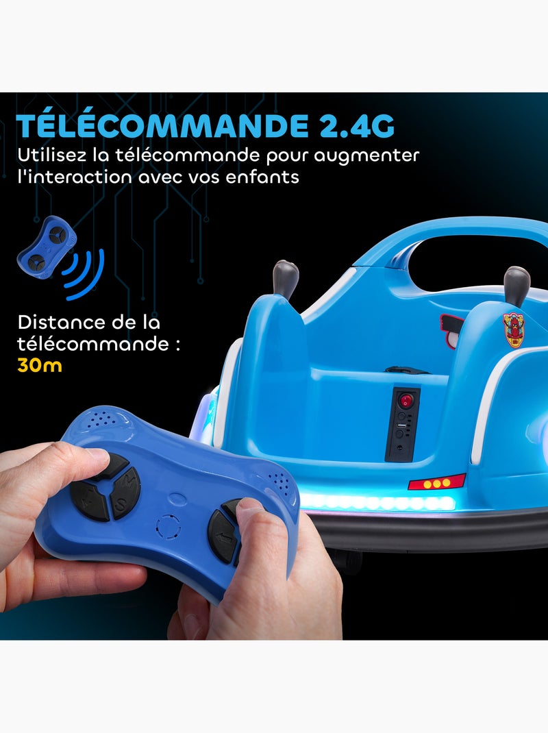 Auto-tamponneuse enfant licence angry bird 360° télécommande effets Bleu Bleu - Kiabi