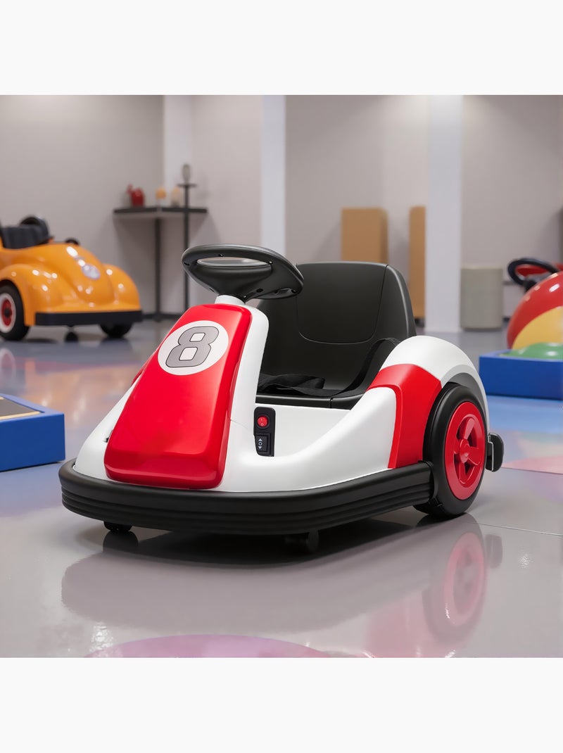 Auto-tamponneuse enfant rotation 360° effets sonores lumineux Rouge - Kiabi