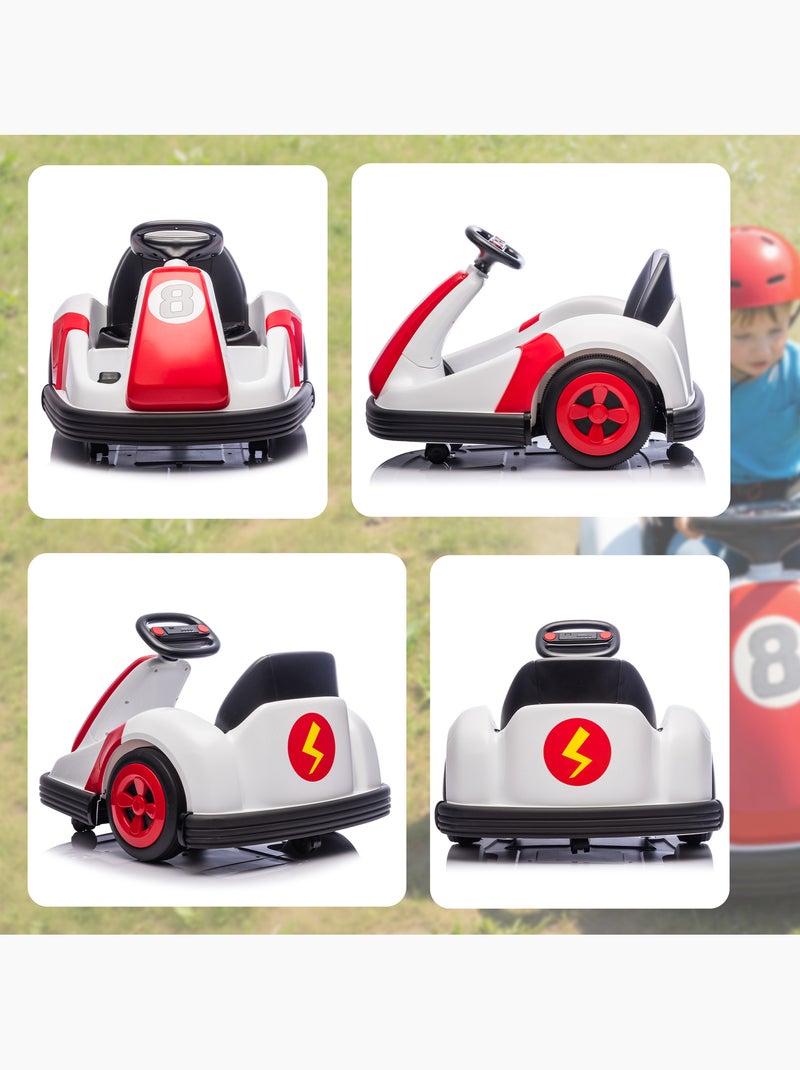 Auto-tamponneuse enfant rotation 360° effets sonores lumineux Rouge - Kiabi