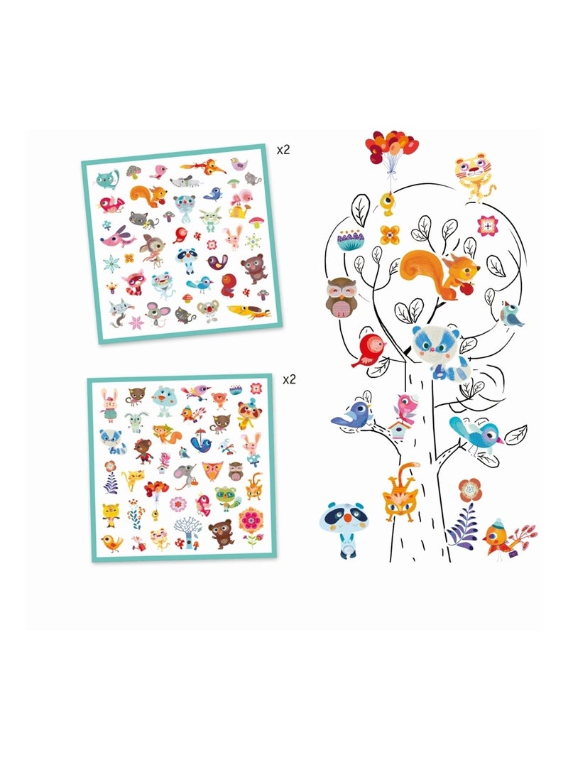 Autocolants Petits amis Multicolore - Kiabi