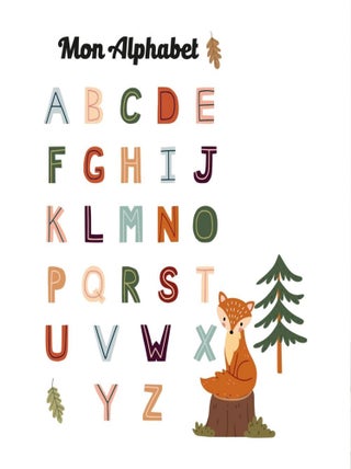 Autocollant mural Abécédaire pour enfants