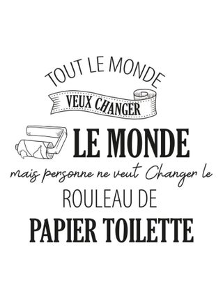Autocollant mural changer le monde