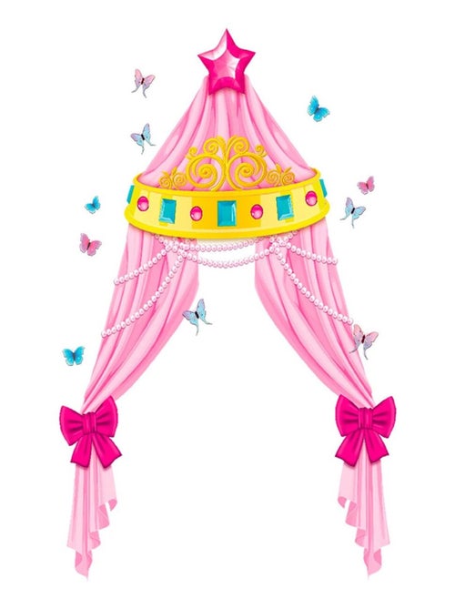 Autocollant Mural Lit de Princesse en Trompe lil - Kiabi