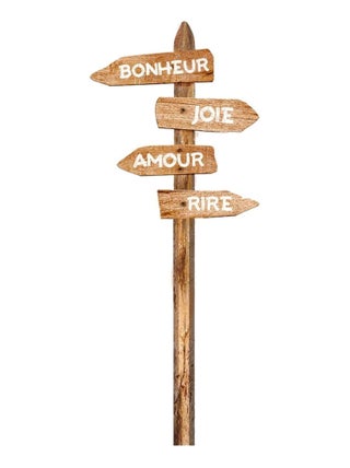 Autocollant mural panneaux de directions