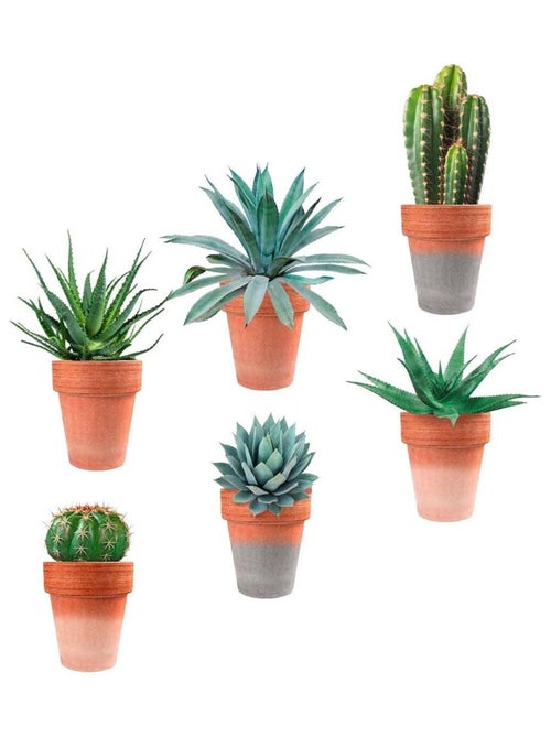 Autocollant Mural Pots de Plantes - Kiabi
