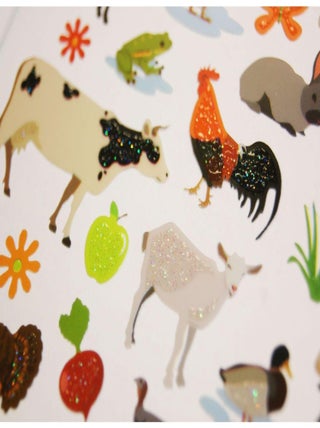 Autocollants - Animaux de la ferme - Dorures - Global Gift